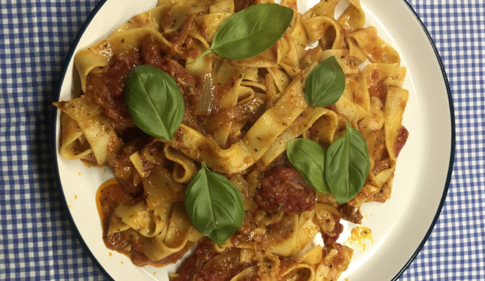 RECIPE: Tomato, Broccoli and Pappardelle Pasta